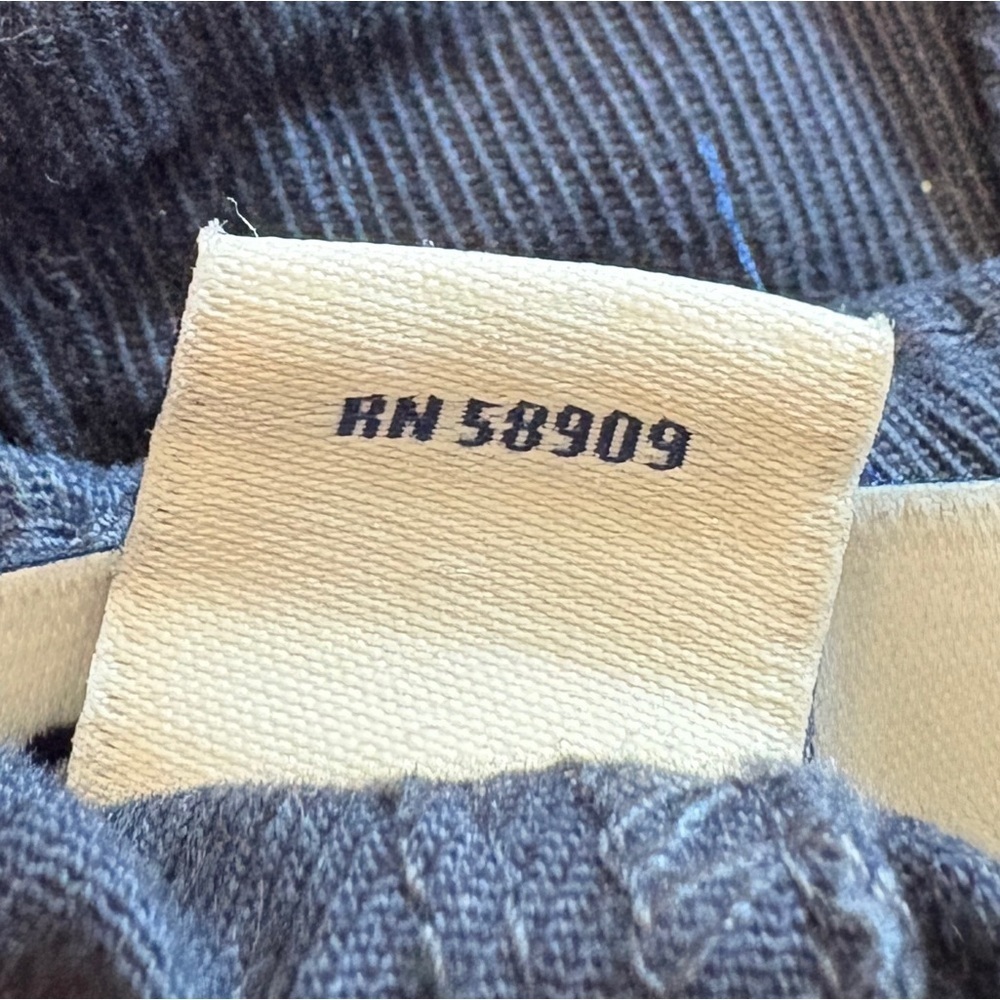 ROWM Denim Twill Flat Front Casual Chino Navy 5 Pocket Pants 34 - Picture 5 of 8